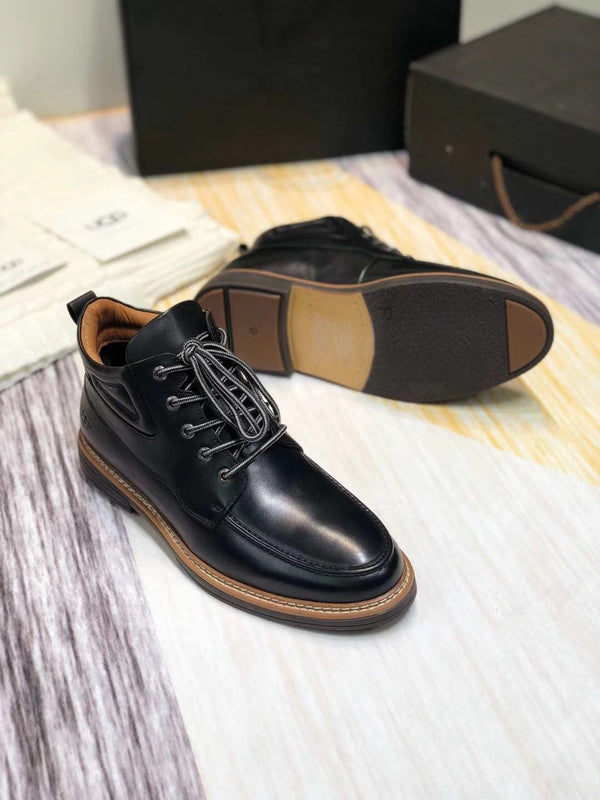 Classic Black Leather Shoes | 0726-1 Updated Collection