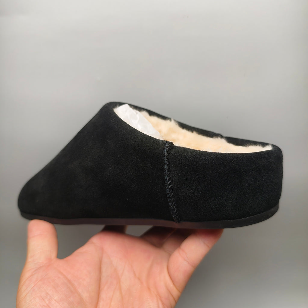 Black Slip-On Casual House Shoes | 1390