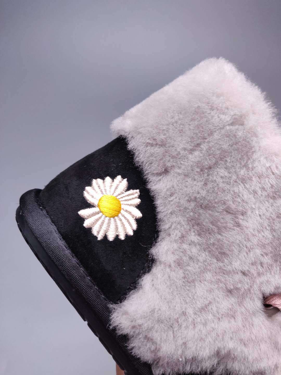 Daisy Chain & Ribbon Footwear – Black | 7888