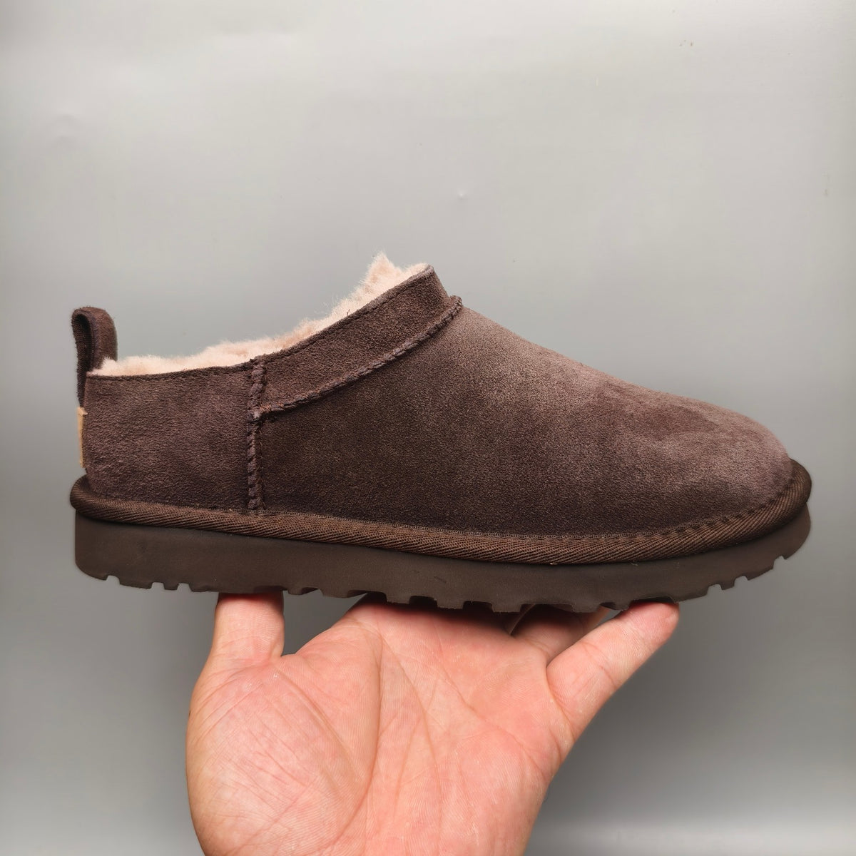 Women’s Classic Slip-On Shoes in Chocolate Brown – 3891