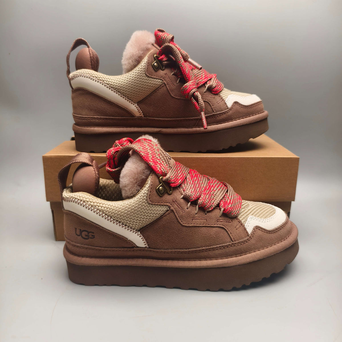 Unisex Mesh Casual Sneakers in Antelope Brown – 4032