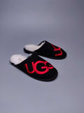 Black Indoor Slippers with Oversized G Detail | 2593