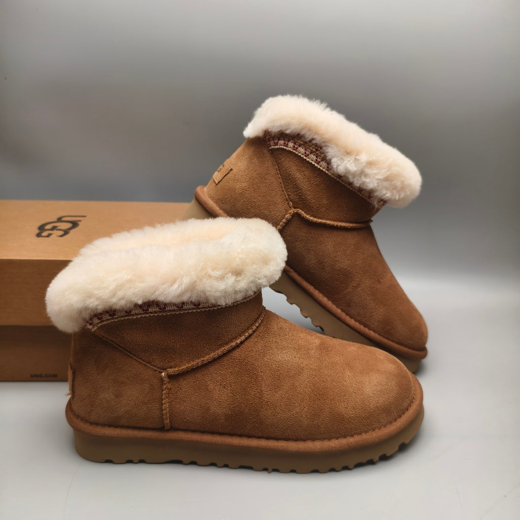 Chestnut Folk-Inspired Low-Top Casual Shoes – 4496