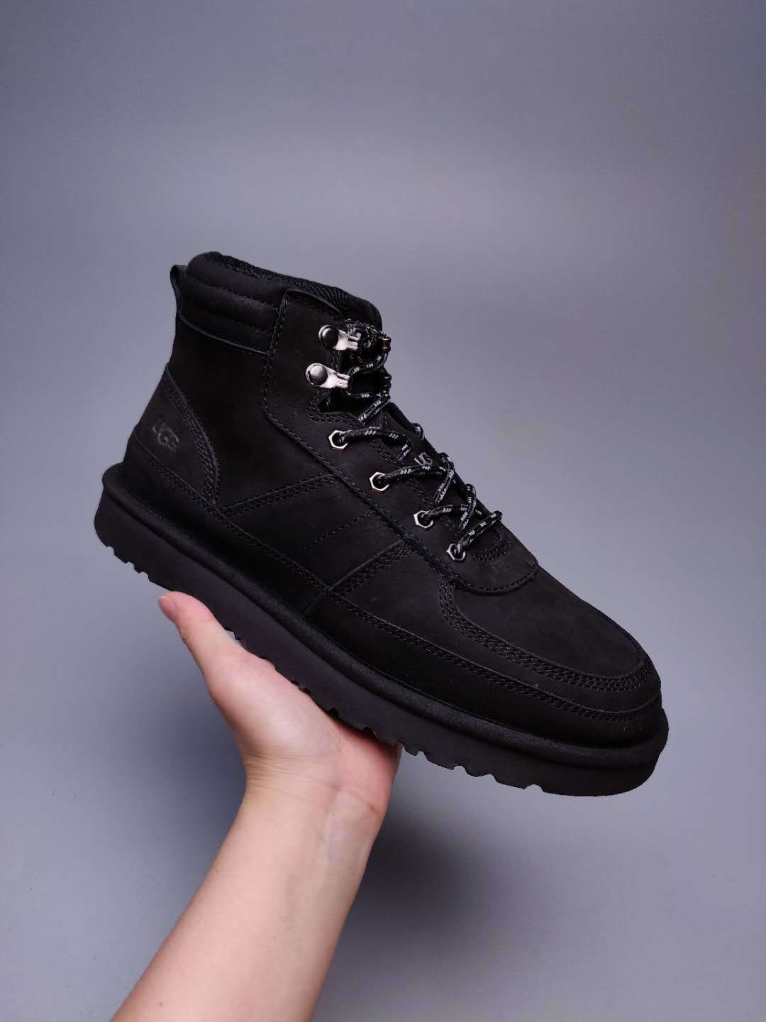 Black Men's Lace-Up Casual Shoes | 2991