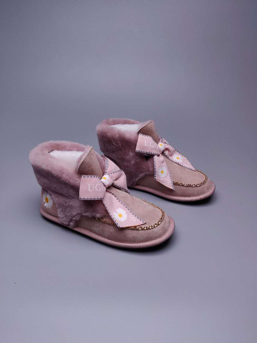 Daisy Chain & Ribbon Footwear – Blush Pink | 7888