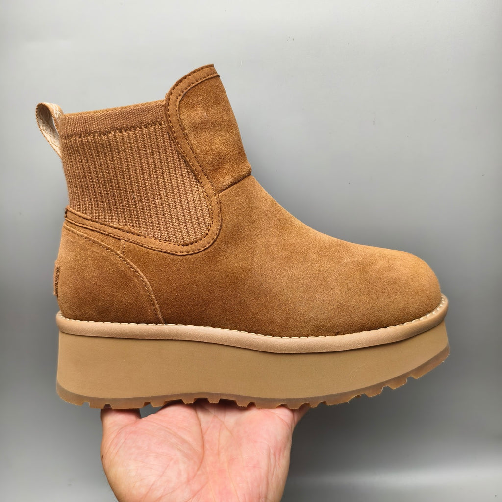 Chestnut 5 cm Platform Casual Shoes | 3258