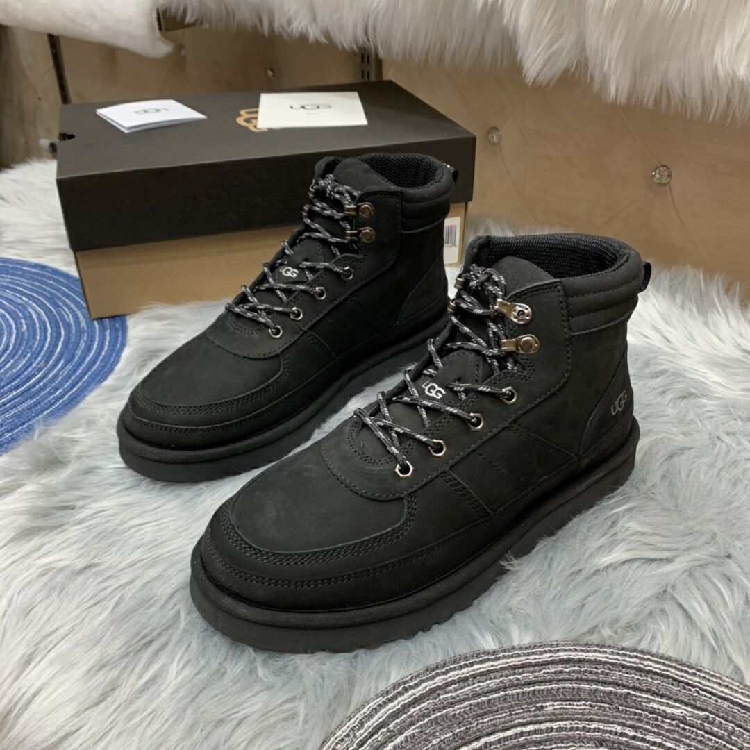 Black Men's Lace-Up Casual Shoes | 2991