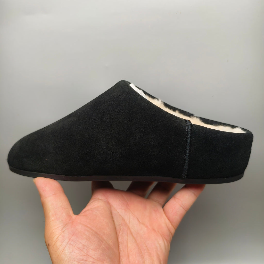 Black Slip-On Casual House Shoes | 1390