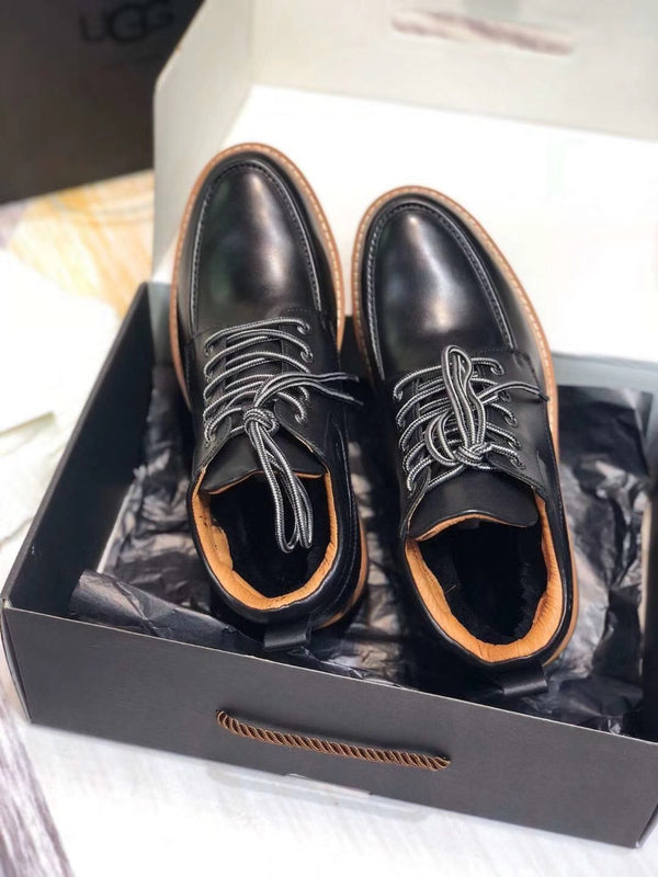 Classic Black Leather Shoes | 0726-1 Updated Collection
