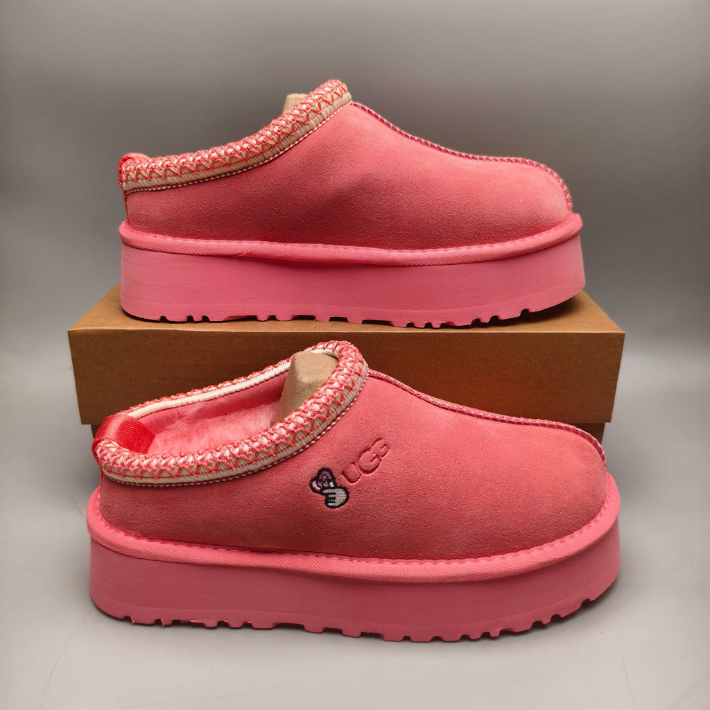 Fuchsia Folk-Inspired Platform Casual Shoes | 2553 / 2130
