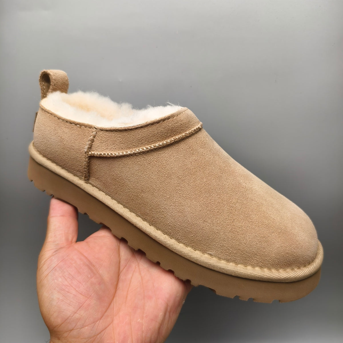 Women’s Classic Slip-On Shoes in Sand – 3891