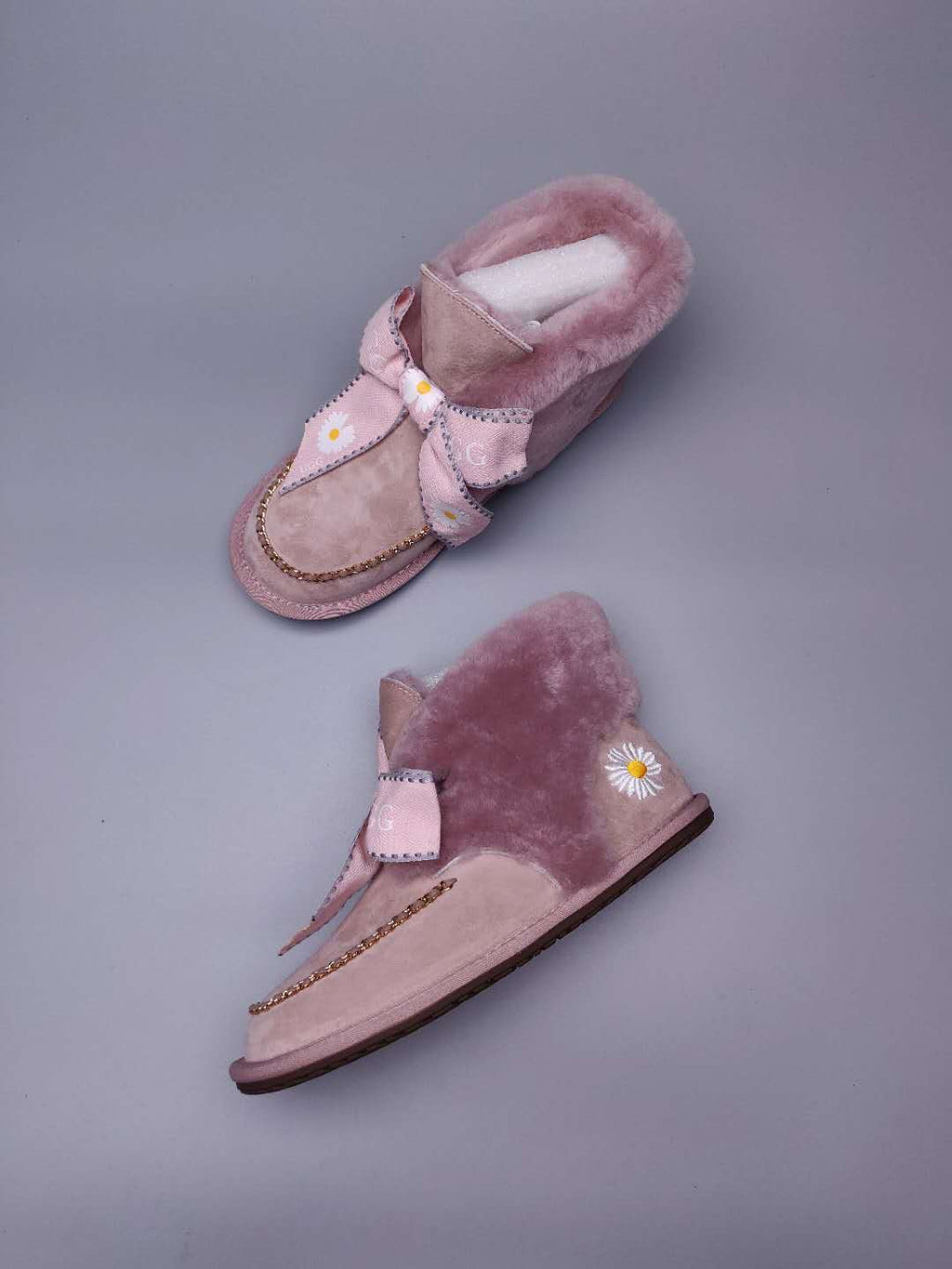 Daisy Chain & Ribbon Footwear – Blush Pink | 7888