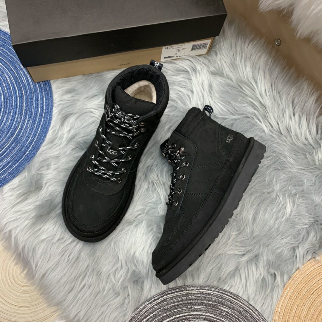 Black Men's Lace-Up Casual Shoes | 2991