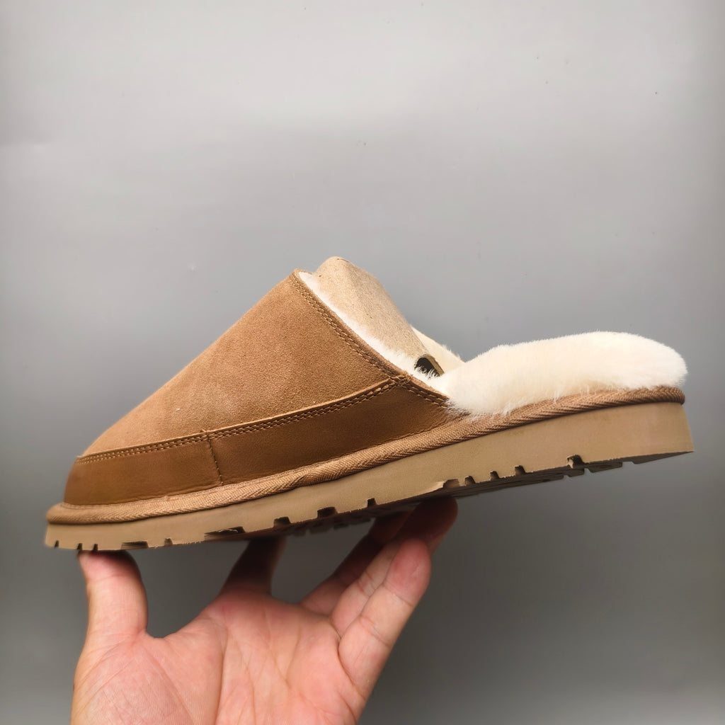 Men’s Chestnut Ultralight Fuzzy Slippers – 4585