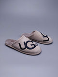 Gray Indoor Slippers with Oversized G Detail | 2593
