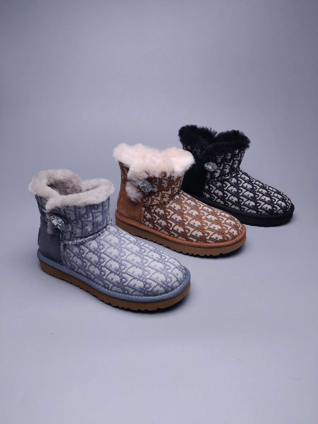 Textured Fabric Footwear – Chestnut | 6554