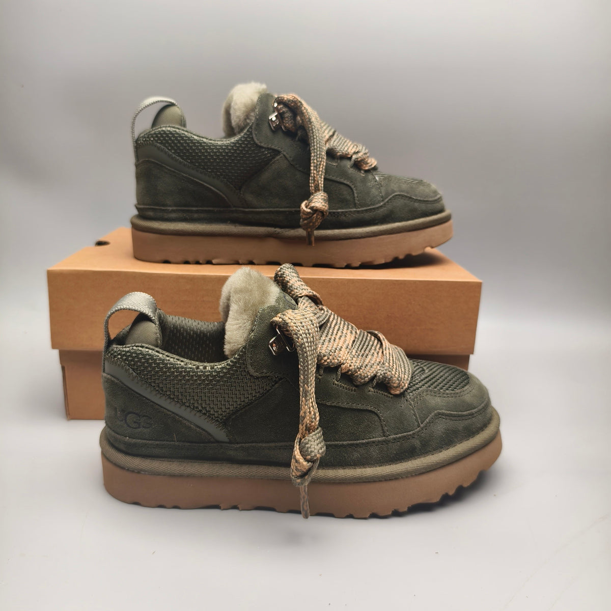 Unisex Mesh Casual Sneakers in Green – 4032