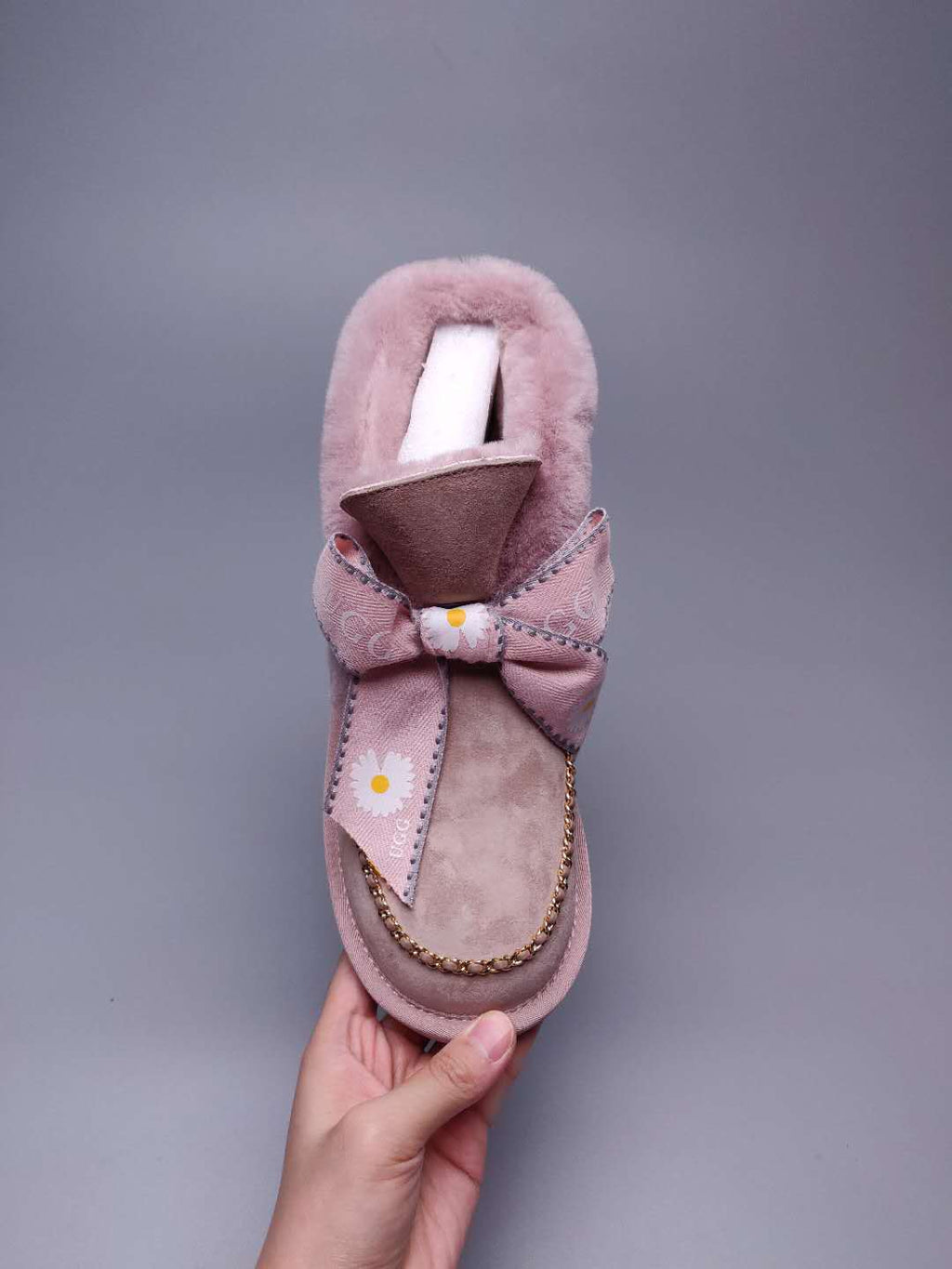 Daisy Chain & Ribbon Footwear – Blush Pink | 7888