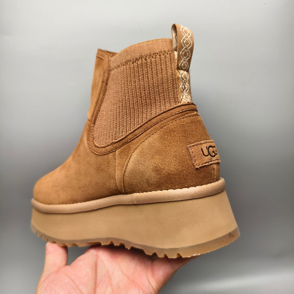 Chestnut 5 cm Platform Casual Shoes | 3258