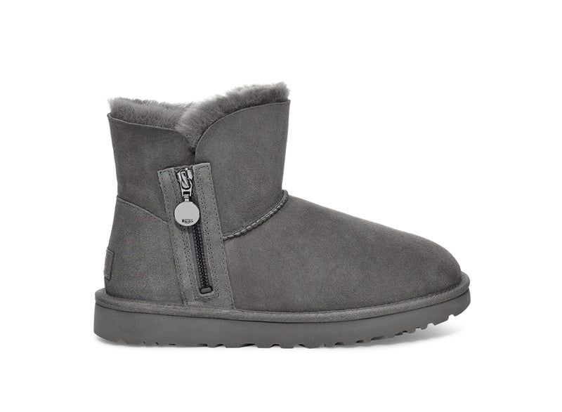 Gray Side-Zip Ankle Boots | 2481