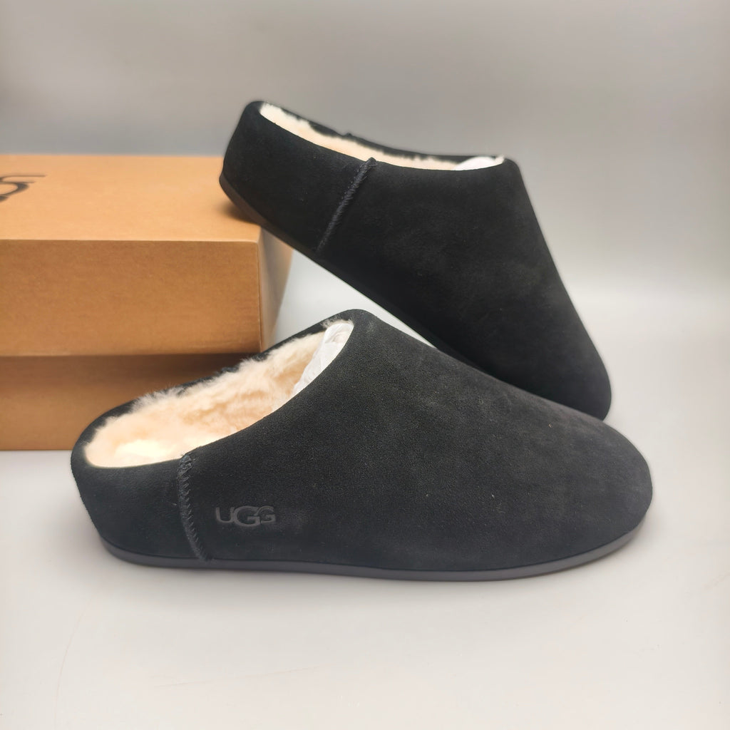 Black Slip-On Casual House Shoes | 1390