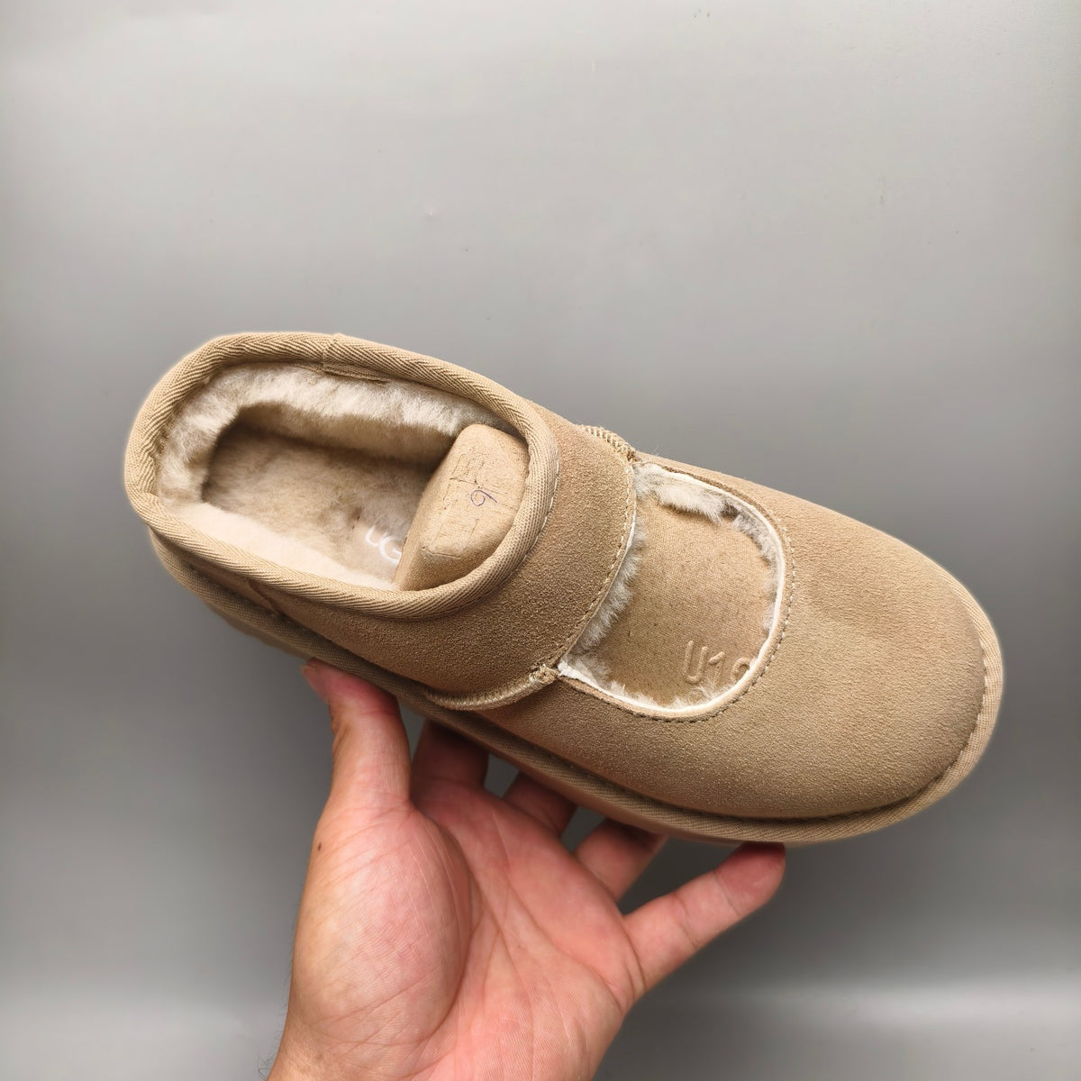 Platform Mary Jane Shoes – Sand | 7612