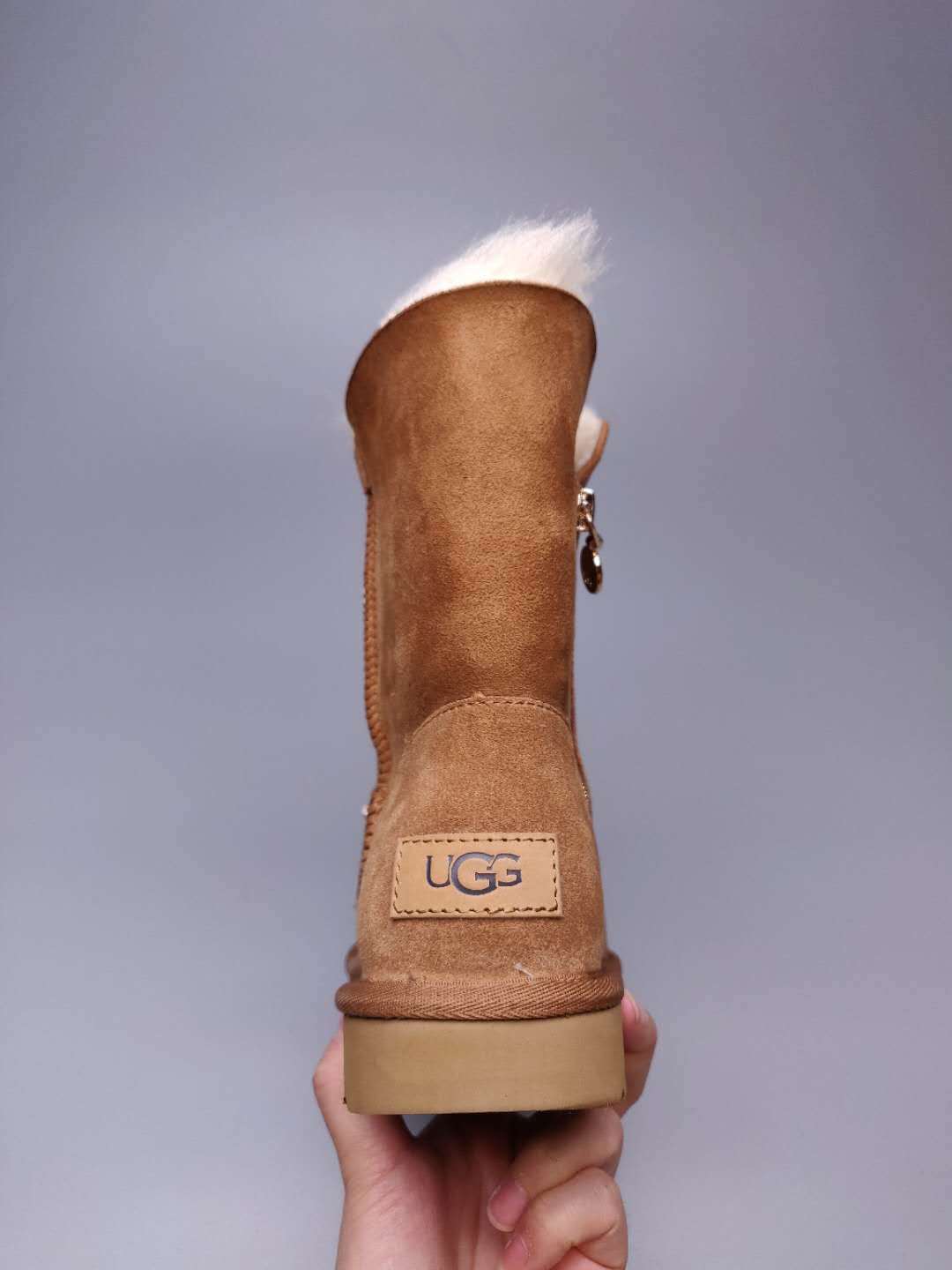 Chestnut Side-Zip Mid-Calf Boots | 2480
