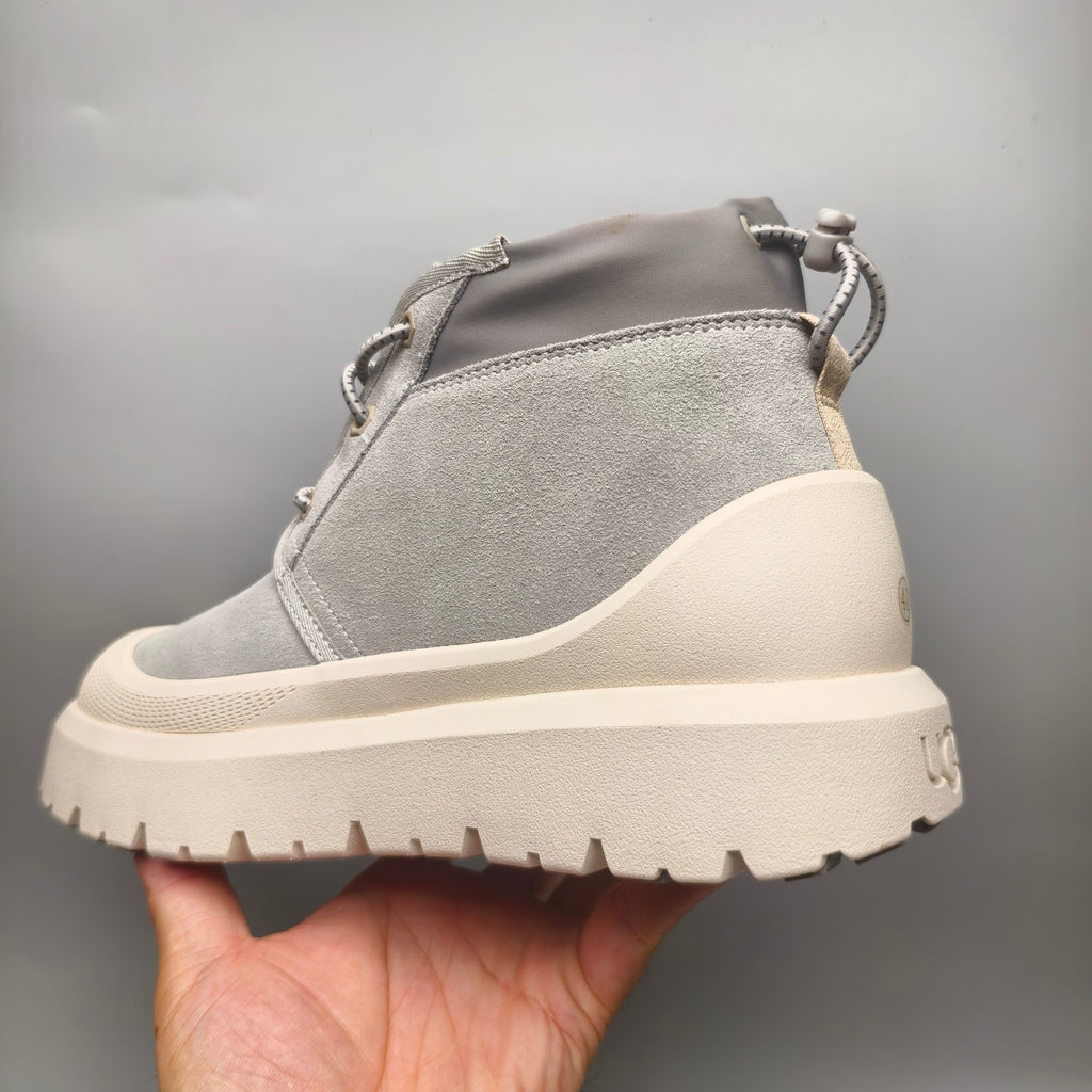 Light Gray Casual High-Top Shoes – 3991