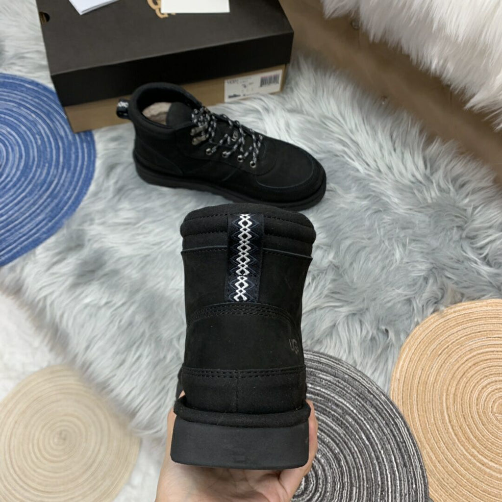Black Men's Lace-Up Casual Shoes | 2991