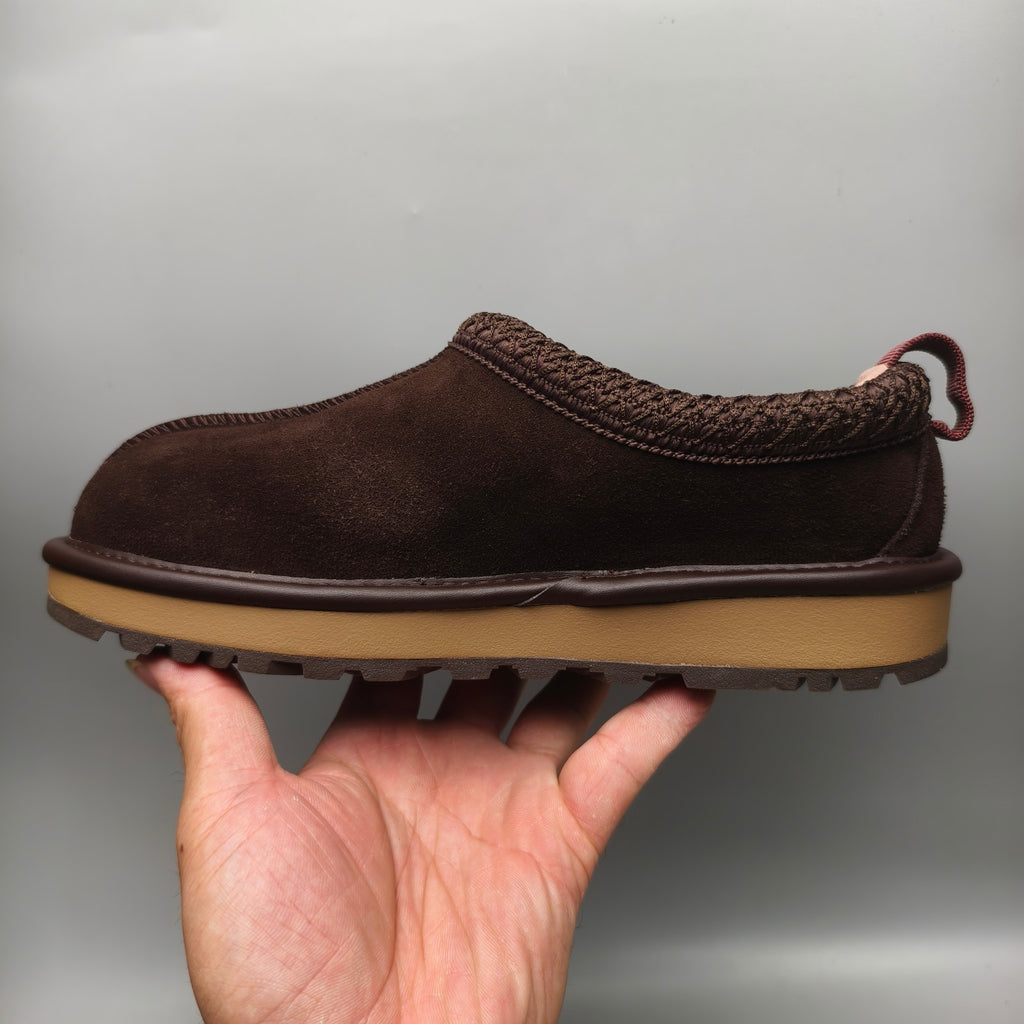 Chocolate Brown Folk-Inspired Casual Shoes | 1304