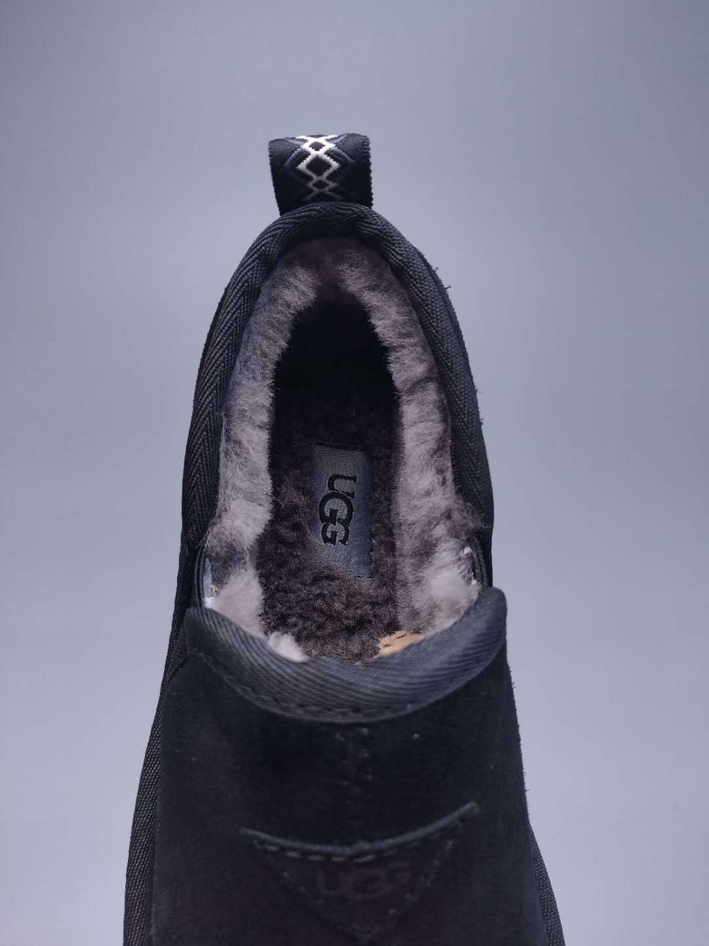 Black Men's Low-Top Slip-On Shoes | 3455