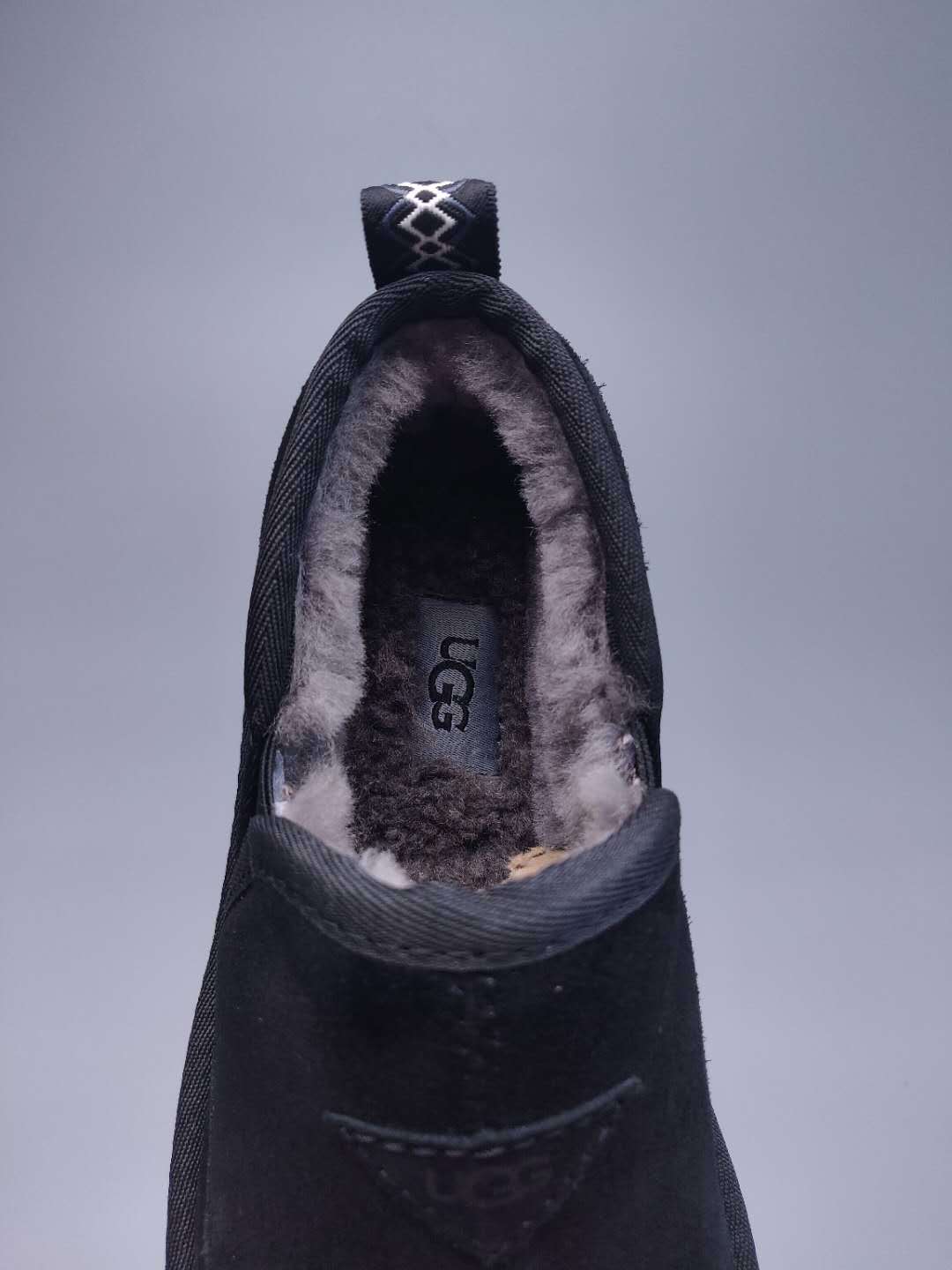 Black Men's Low-Top Slip-On Shoes | 3455