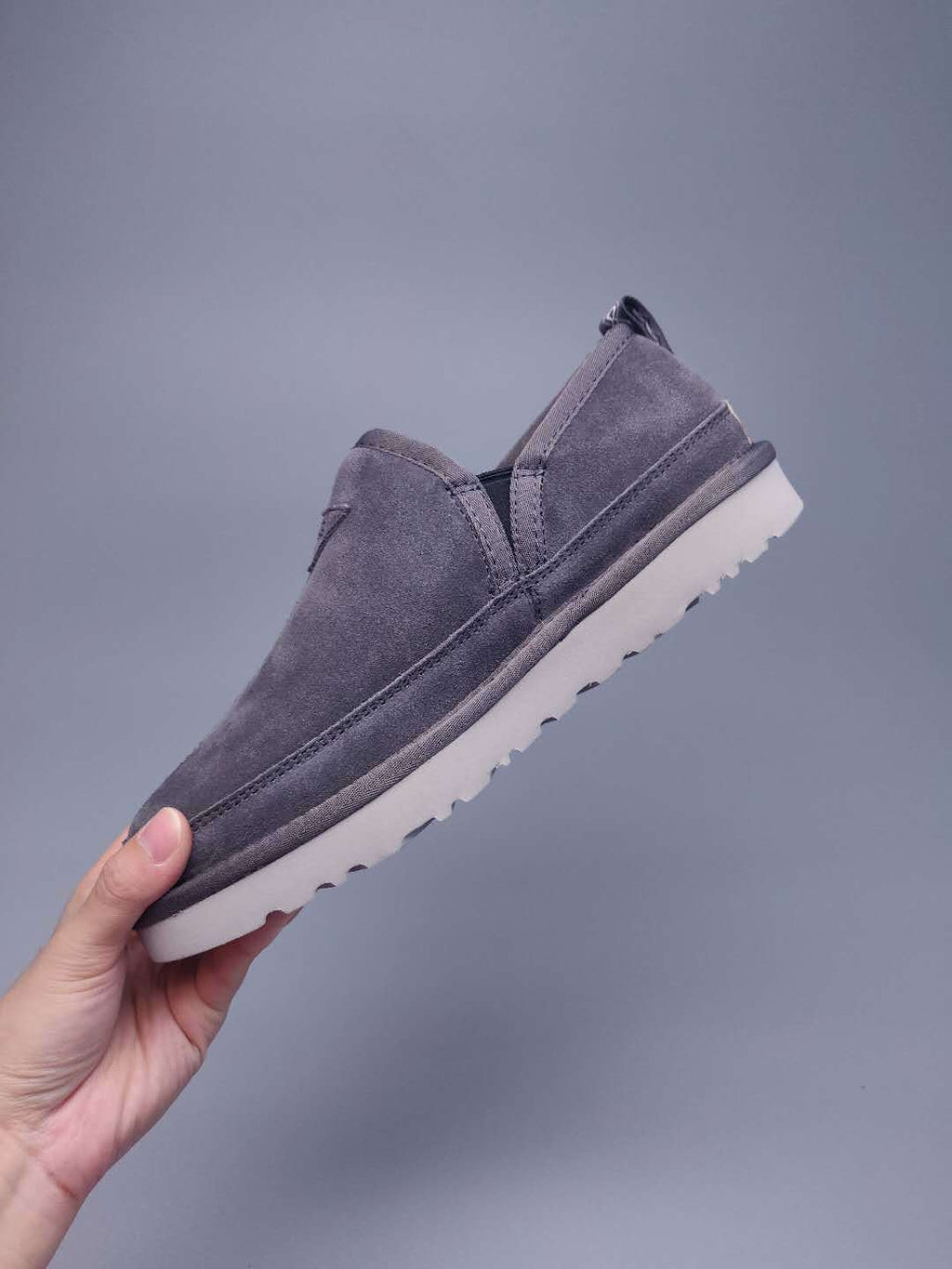 Gray Men's Low-Top Slip-On Shoes | 3455