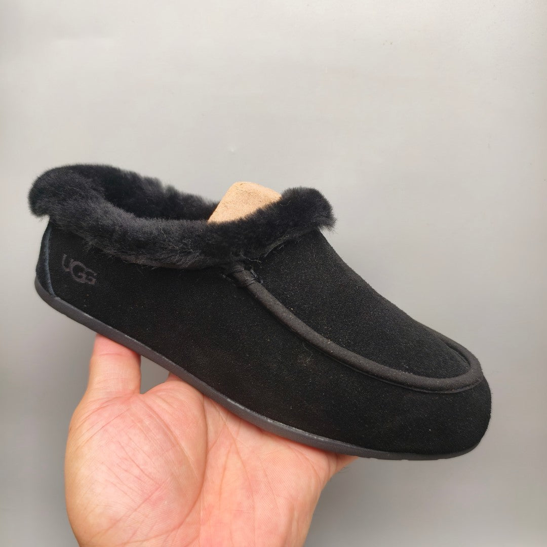 Black Slip-On Casual House Shoes | 1391