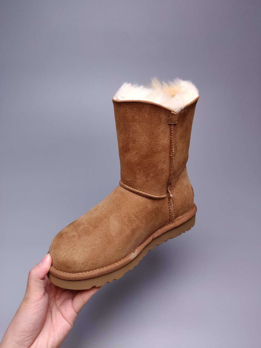 Chestnut Side-Zip Mid-Calf Boots | 2480