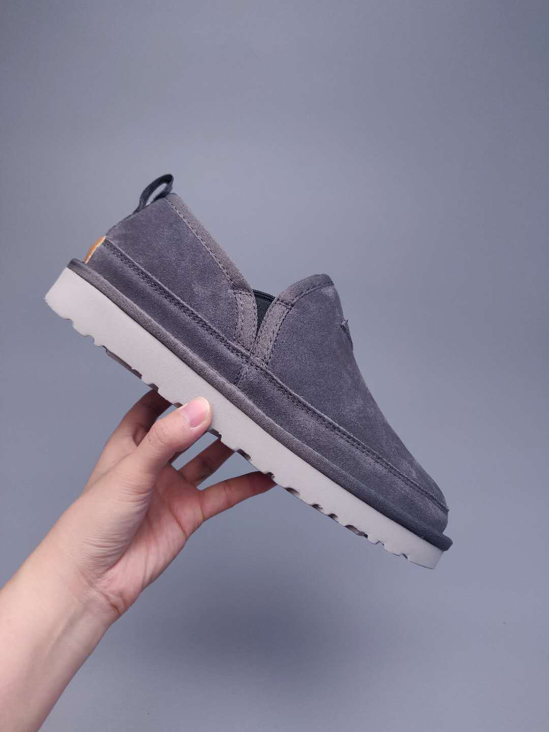 Gray Men's Low-Top Slip-On Shoes | 3455