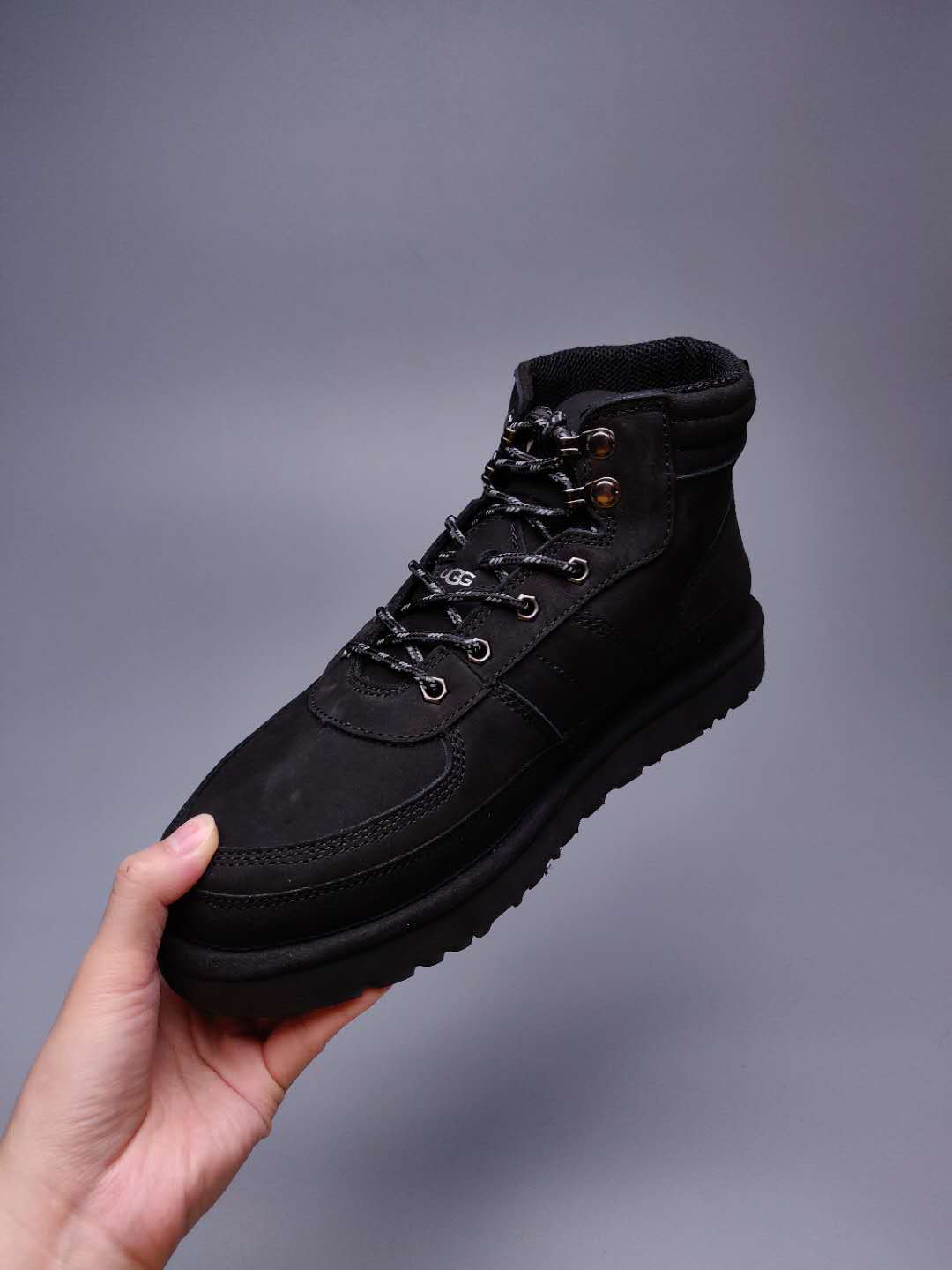 Black Men's Lace-Up Casual Shoes | 2991
