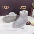 Kids’ Chic Gray Snow Boots – 5854