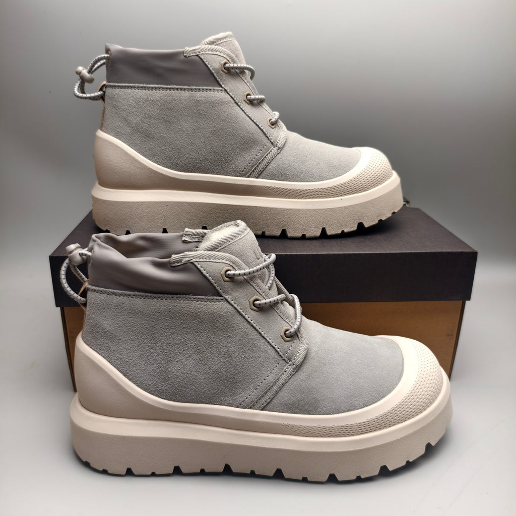 Light Gray Casual High-Top Shoes – 3991