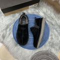 Black Men's Low-Top Slip-On Shoes | 3455