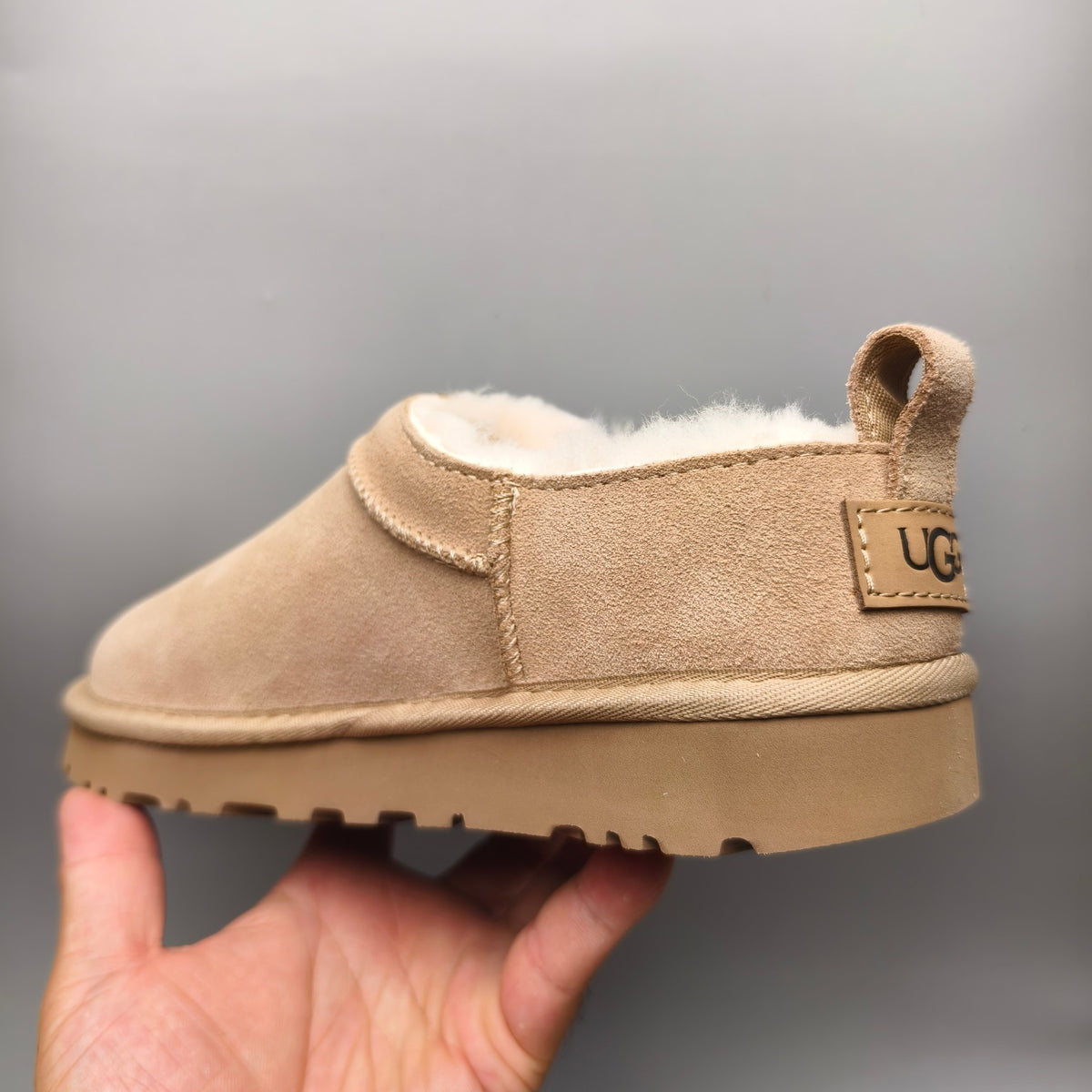 Women’s Classic Slip-On Shoes in Sand – 3891