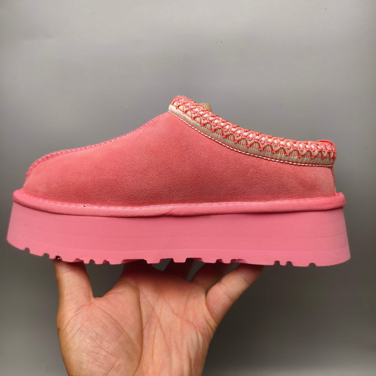 Fuchsia Folk-Inspired Platform Casual Shoes | 2553 / 2130