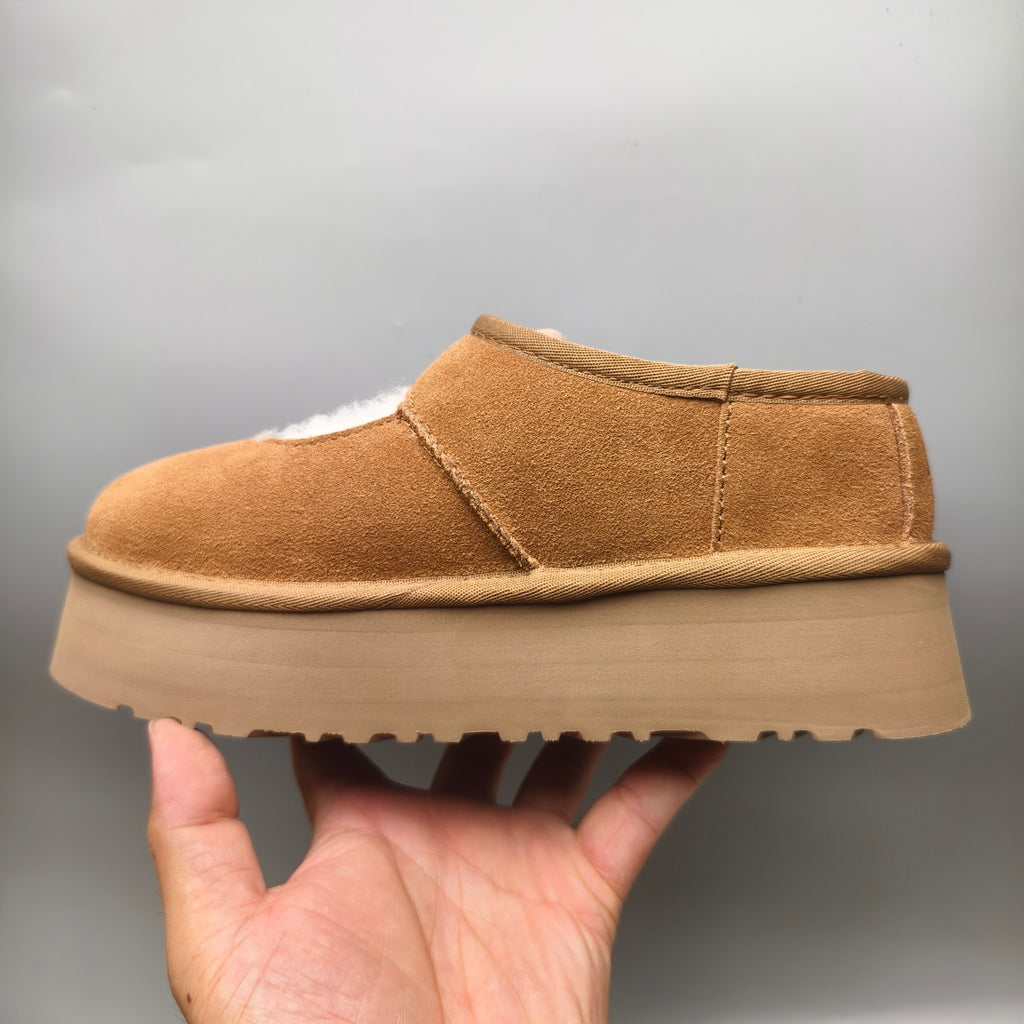 Platform Mary Jane Shoes – Chestnut | 7612