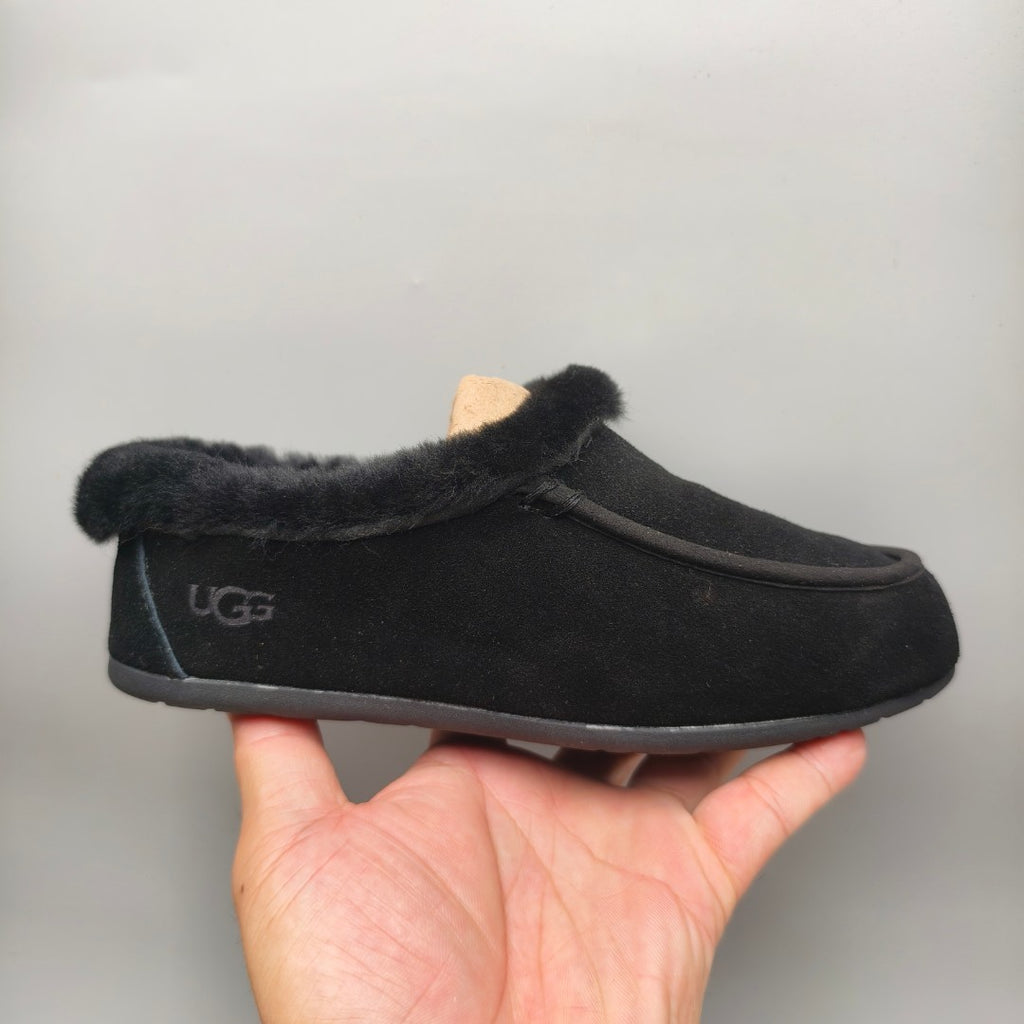Black Slip-On Casual House Shoes | 1391