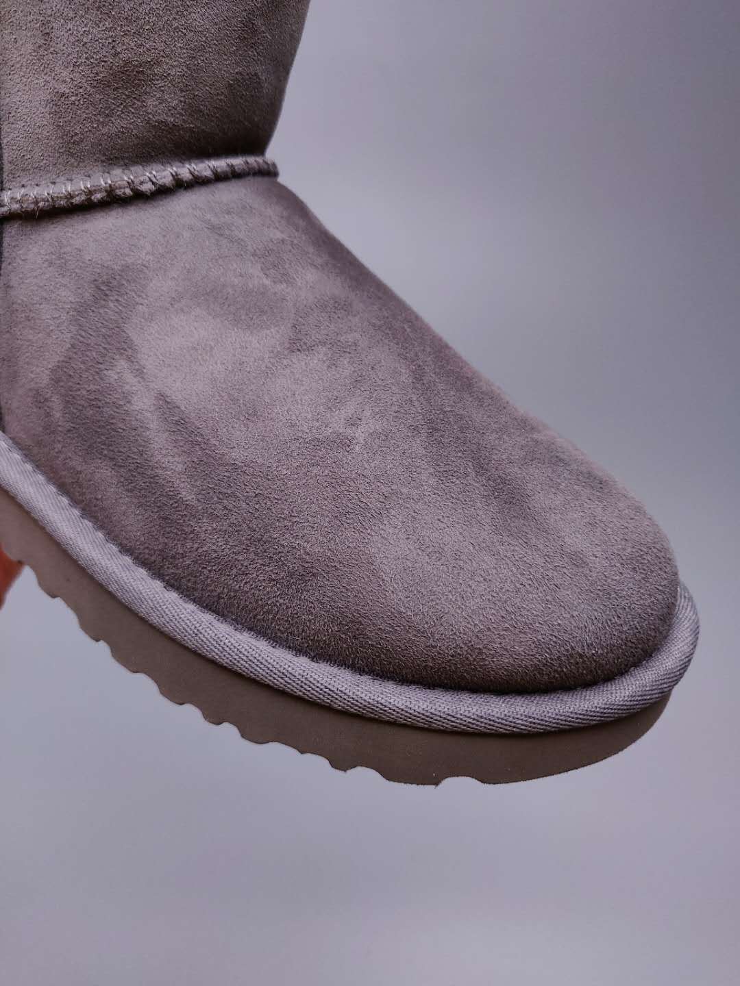 Gray Side-Zip Mid-Calf Boots | 2480