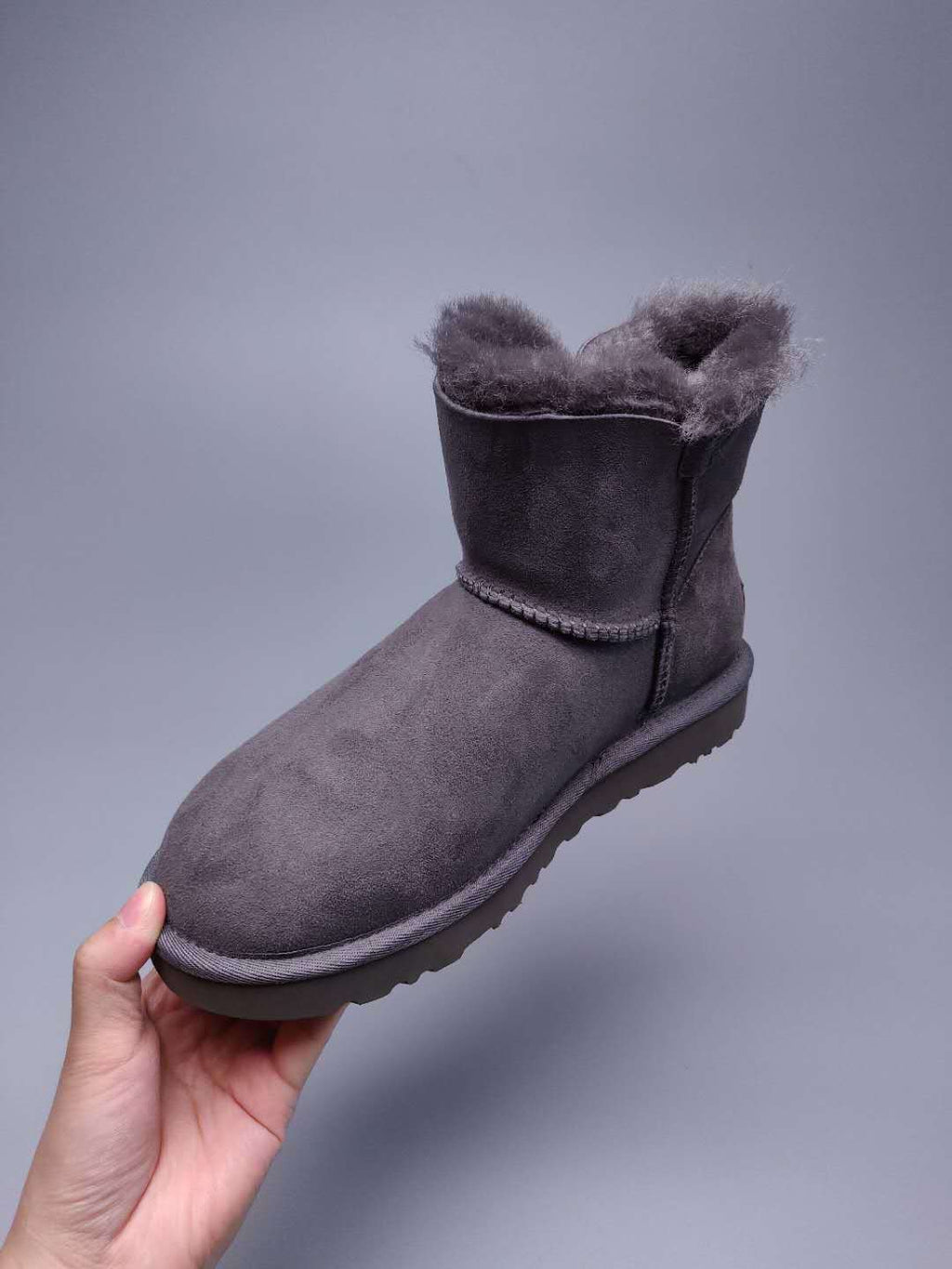 Gray Side-Zip Ankle Boots | 2481